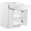imageVEVOR White Shaker Base Cabinet with Drawer 36Inch Unassembled Drawer Base Cabinet 36quot W x 24quot D x 345quot H Ready to Assemble Cabinet with SoftClose Doors and Adjustable Shelf for Home Office24W Base Cabinet