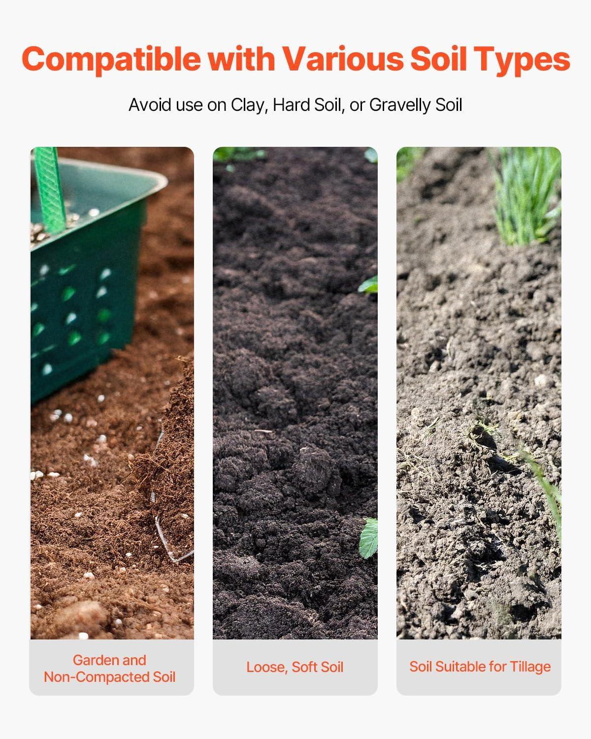 imageVEVOR Post Hole Digger Heavy Duty Post Hole Digger with Carbon Steel Handle Manual Hole Digger with Scale Markings and Metal Blade Post Hole Digger Tool for Digging Gardening Outdoors 575InchHardwood