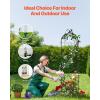 imageVEVOR 60 x 15 in Rustproof Metal Garden Flower Trellis Outdoor Climbing Rose ampamp Cucumber Support Decorative Tall Clematis Trellis for Courtyards ampamp Lawns60H x 15W