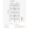 imageVEVOR 60 x 15 in Rustproof Metal Garden Flower Trellis Outdoor Climbing Rose ampamp Cucumber Support Decorative Tall Clematis Trellis for Courtyards ampamp Lawns87H x 20W