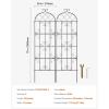 imageVEVOR 60 x 15 in Rustproof Metal Garden Flower Trellis Outdoor Climbing Rose ampamp Cucumber Support Decorative Tall Clematis Trellis for Courtyards ampamp Lawns71Hx 20W