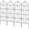 imageVEVOR 60 x 15 in Rustproof Metal Garden Flower Trellis Outdoor Climbing Rose ampamp Cucumber Support Decorative Tall Clematis Trellis for Courtyards ampamp Lawns71Hx 20W
