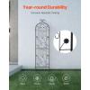 imageVEVOR 60 x 15 in Rustproof Metal Garden Flower Trellis Outdoor Climbing Rose ampamp Cucumber Support Decorative Tall Clematis Trellis for Courtyards ampamp Lawns60H x 15W