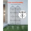 imageVEVOR 60 x 15 in Rustproof Metal Garden Flower Trellis Outdoor Climbing Rose ampamp Cucumber Support Decorative Tall Clematis Trellis for Courtyards ampamp Lawns87H x 20W