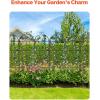 imageVEVOR 60 x 15 in Rustproof Metal Garden Flower Trellis Outdoor Climbing Rose ampamp Cucumber Support Decorative Tall Clematis Trellis for Courtyards ampamp Lawns71Hx 20W