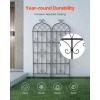 imageVEVOR 60 x 15 in Rustproof Metal Garden Flower Trellis Outdoor Climbing Rose ampamp Cucumber Support Decorative Tall Clematis Trellis for Courtyards ampamp Lawns71Hx 20W