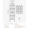 imageVEVOR 60 x 15 in Rustproof Metal Garden Flower Trellis Outdoor Climbing Rose ampamp Cucumber Support Decorative Tall Clematis Trellis for Courtyards ampamp Lawns87H x 20W