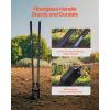imageVEVOR Post Hole Digger Heavy Duty Post Hole Digger with Carbon Steel Handle Manual Hole Digger with Scale Markings and Metal Blade Post Hole Digger Tool for Digging Gardening Outdoors 575InchFiberglass
