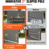 imageVEVOR Retractable Side Awning UV 50 71x 236 Full Aluminum RustProof Patio Sunshine Screen 280 g Thicken Privacy Divider ampamp Wind Screen for Courtyard Balcony Roof Terraces and Pools BlackGray