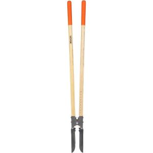 imageVEVOR Post Hole Digger Heavy Duty Post Hole Digger with Carbon Steel Handle Manual Hole Digger with Scale Markings and Metal Blade Post Hole Digger Tool for Digging Gardening Outdoors 575InchHardwood