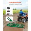 imageVEVOR Drag Harrow 6 ft Heavy Duty Tow Behind Drag Harrow with Adjustable Bars ampamp 72 in Chain Driveway Grader Landscape Rake for ATV UTV Tractor Mower Tow Behind Yard Lawn Leveling ToolChain 72 in