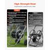 imageVEVOR Hose Reel Cart 200300 ft HighPressure Garden Hose Cart Hoses Reel Carts with Two Wheels Handle ampamp HeavyDuty Mesh Storage Basket Portable Hoses Reels for Garden Watering Car Washing