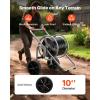 imageVEVOR Hose Reel Cart 200300 ft HighPressure Garden Hose Cart Hoses Reel Carts with Two Wheels Handle ampamp HeavyDuty Mesh Storage Basket Portable Hoses Reels for Garden Watering Car Washing
