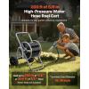 imageVEVOR Hose Reel Cart 200300 ft HighPressure Garden Hose Cart Hoses Reel Carts with Two Wheels Handle ampamp HeavyDuty Mesh Storage Basket Portable Hoses Reels for Garden Watering Car Washing