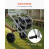 imageVEVOR Hose Reel Cart 200300 ft HighPressure Garden Hose Cart Hoses Reel Carts with Two Wheels Handle ampamp HeavyDuty Mesh Storage Basket Portable Hoses Reels for Garden Watering Car Washing