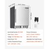 imageVEVOR 24Inch Outdoor Beverage Refrigerator 150 QT Builtin Drink Fridge 056 kWhDay EnergyEfficient Cooler with 304 Stainless Steel Door Holds 180 Cans for Outdoor Kitchen Home Bar PatioSingle Door Refrigerator