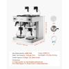 imageVEVOR Commercial Drip Coffee Maker 24 Cups CoffeeMaker Machine with 4 Glass Carafes and 4 Decanter Warmer Plates Stainless Steel DualHead Coffee Brewer for Restaurant Office Coffee Shop ampamp Home4Warmer Plates