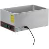 imageVEVOR Commercial Food Warmer 1500W Electric Stainless Steel Steam Food Warmer Fast Heating Countertop Buffet Bain Marie with Four 13 Size Food Pans for Catering Restaurants Parties ampamp BuffetsFull Size Pan