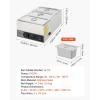 imageVEVOR Commercial Food Warmer 1500W Electric Stainless Steel Steam Food Warmer Fast Heating Countertop Buffet Bain Marie with Four 13 Size Food Pans for Catering Restaurants Parties ampamp Buffets313Pan