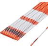 imageVEVOR Driveway Markers 100 PCS 48 inch 031 inch Diameter Orange Fiberglass Poles Snow Stakes with Reflective Tape 12quot Steel Drill Bit ampamp Protection Gloves for Parking Lots516 Inch