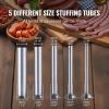 imageVEVOR Manual Sausage Stuffer 2 L  5 LBS Vertical Sausage Machine with Gtype Clamp FoodGrade 304 Stainless Steel Barrel with 2 Stuffing Tubes for Home Kitchen Restaurant Commercial7 L  15 LBS