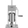 imageVEVOR Manual Sausage Stuffer 2 L  5 LBS Vertical Sausage Machine with Gtype Clamp FoodGrade 304 Stainless Steel Barrel with 2 Stuffing Tubes for Home Kitchen Restaurant Commercial3L7LBS