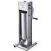 imageVEVOR Manual Sausage Stuffer 2 L  5 LBS Vertical Sausage Machine with Gtype Clamp FoodGrade 304 Stainless Steel Barrel with 2 Stuffing Tubes for Home Kitchen Restaurant Commercial7 L  15 LBS