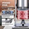 imageVEVOR Manual Sausage Stuffer 2 L  5 LBS Vertical Sausage Machine with Gtype Clamp FoodGrade 304 Stainless Steel Barrel with 2 Stuffing Tubes for Home Kitchen Restaurant Commercial10 L  22 LBS