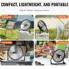 imageVEVOR 10 inch Rechargeable Battery Operated Camping Floor High Velocity Portable Outdoor Fan with Metal Frame Copper Brushless Motor 360degree Manual Rotationfor FishingTraveling Picnicking16in