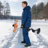 imageVEVOR 20V40V Electric Ice Auger 8 inch Diameter 2 in 1 Battery Powered Ice Fishing Augers and Earth Auger Combo with Top Plate Turbo HighSpeed Cutting System and Blade GuardElectric