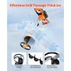 imageVEVOR 20V40V Electric Ice Auger 8 inch Diameter 2 in 1 Battery Powered Ice Fishing Augers and Earth Auger Combo with Top Plate Turbo HighSpeed Cutting System and Blade GuardElectric
