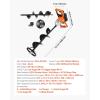 imageVEVOR 20V40V Electric Ice Auger 8 inch Diameter 2 in 1 Battery Powered Ice Fishing Augers and Earth Auger Combo with Top Plate Turbo HighSpeed Cutting System and Blade GuardElectric