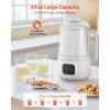 imageVEVOR 8in1 Nut Milk Maker 41 oz Soy Milk Maker Machine with 10 Blades for Homemade Oat Nut Soy Juice Milkshake Rice Cereal PlantBased Beverages with SelfCleaning Boil Water 12Hour Delay34 oz