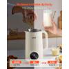imageVEVOR 8in1 Nut Milk Maker 41 oz Soy Milk Maker Machine with 10 Blades for Homemade Oat Nut Soy Juice Milkshake Rice Cereal PlantBased Beverages with SelfCleaning Boil Water 12Hour Delay41oz