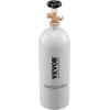 imageVEVOR CO2 Tank 10 lbs New Aluminum Alloy Cylinder CO2 Air Tank with Light Spray Coating CGA320 Valve Handle ampamp Adjustable Pressure DOT Approved Cylinder for Draft Beer Dispensing5 lbs