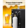 imageVEVOR CO2 Tank 10 lbs New Aluminum Alloy Cylinder CO2 Air Tank with Light Spray Coating CGA320 Valve Handle ampamp Adjustable Pressure DOT Approved Cylinder for Draft Beer Dispensing20 lbs with builtin siphon