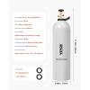 imageVEVOR CO2 Tank 10 lbs New Aluminum Alloy Cylinder CO2 Air Tank with Light Spray Coating CGA320 Valve Handle ampamp Adjustable Pressure DOT Approved Cylinder for Draft Beer Dispensing15 lbs