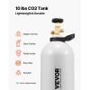 imageVEVOR CO2 Tank 10 lbs New Aluminum Alloy Cylinder CO2 Air Tank with Light Spray Coating CGA320 Valve Handle ampamp Adjustable Pressure DOT Approved Cylinder for Draft Beer Dispensing10 lbs
