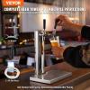 imageVEVOR Dual Taps Draft Beer Tower Dispenser Stainless Steel Keg Beer Tower Kegerator Tower Kit with PreAssembled Tubing and SelfClosing Faucet Shanks for Party Bar Pub RestaurantDual Faucets