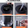 imageVEVOR Dual Taps Draft Beer Tower Dispenser Stainless Steel Keg Beer Tower Kegerator Tower Kit with PreAssembled Tubing and SelfClosing Faucet Shanks for Party Bar Pub RestaurantTriple Faucets