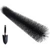 imageVEVOR Gutter Brush 433 inch Diameter 15 Feet Total Length Gutter Cleaning Tools GroundLevel Brush Leaf Guard for 5 Inch Gutters Easily Clear Roof Leaves and Debris 5 Pack60 Ft