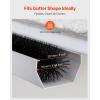 imageVEVOR Gutter Brush 433 inch Diameter 15 Feet Total Length Gutter Cleaning Tools GroundLevel Brush Leaf Guard for 5 Inch Gutters Easily Clear Roof Leaves and Debris 5 Pack120FT  433in diameter