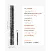 imageVEVOR Gutter Brush 433 inch Diameter 15 Feet Total Length Gutter Cleaning Tools GroundLevel Brush Leaf Guard for 5 Inch Gutters Easily Clear Roof Leaves and Debris 5 Pack15FT  433in diameter