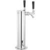 imageVEVOR Kegerator Tower Kit Single Tap Beer Conversion Kit Stainless Steel Keg Beer Tower Dispenser with Dual Gauge CGA320 Regulator ampamp DSystem Keg Coupler SelfClosing Spring for Party Bar HomeDual Faucets Beer Tower