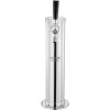 imageVEVOR Kegerator Tower Kit Single Tap Beer Conversion Kit Stainless Steel Keg Beer Tower Dispenser with Dual Gauge CGA320 Regulator ampamp DSystem Keg Coupler SelfClosing Spring for Party Bar HomeSingle Faucet Beer Tower