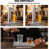 imageVEVOR Kegerator Tower Kit Single Tap Beer Conversion Kit Stainless Steel Keg Beer Tower Dispenser with Dual Gauge CGA320 Regulator ampamp DSystem Keg Coupler SelfClosing Spring for Party Bar HomeU drip tray