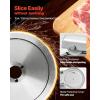 imageVEVOR Meat Slicer 75 inch 200W Electric Deli Slicer Machine with SUS420 Blade 006 inch Adjustable Thickness ETL Certified Home FoodSlicer for Meat Ham Baguett Steak10 inch320W
