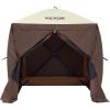 imageVEVOR Pop up Gazebo Screen Tent 12 x 12 ft Large 6Sided Camping Canopy Tent with Removable Top ampamp Carry Bag QuickSet ampamp BiteProof Screen House Sun Shelter for 810 Persons Backyard Patio BrownBrown