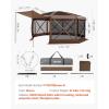 imageVEVOR Pop up Gazebo Screen Tent 12 x 12 ft Large 6Sided Camping Canopy Tent with Removable Top ampamp Carry Bag QuickSet ampamp BiteProof Screen House Sun Shelter for 810 Persons Backyard Patio BrownBrown