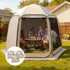 imageVEVOR Pop up Screen House Tent Gazebo 6 x 6 ft 46 Person SUV Tailgate Tent Portable Screened in Canopy with Carry Bag Netting Sides for Car Camping Garden Patio Backyard Outdoor ActivitiesBeige Sidewalls for Popup Tent